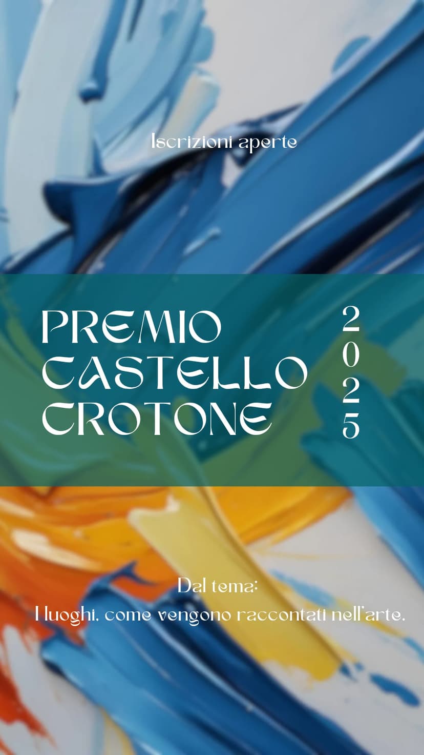 Locandina Premio Castello 2025
